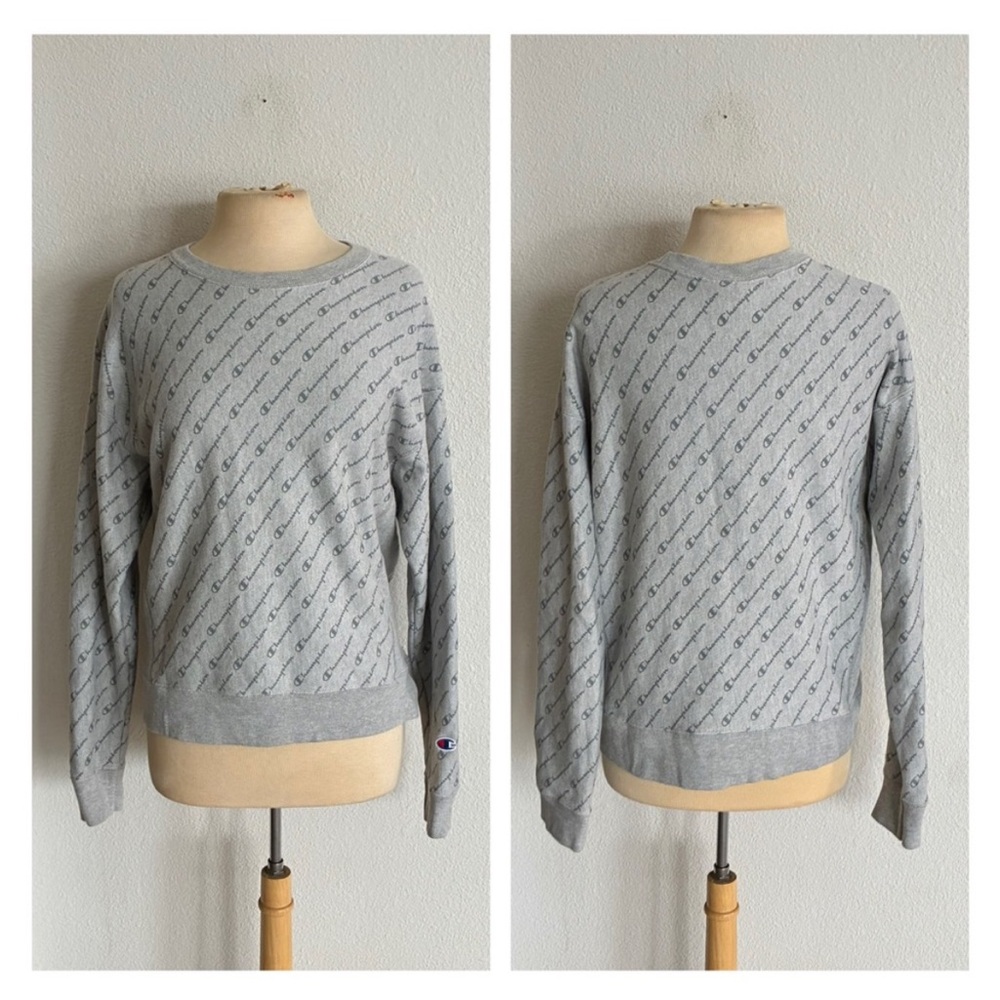 WAS $40 Champion all over print fleece lined sweatshirt